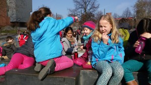 Picknick am Brunnnen