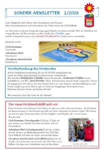 Newsletter des Fördervereins
